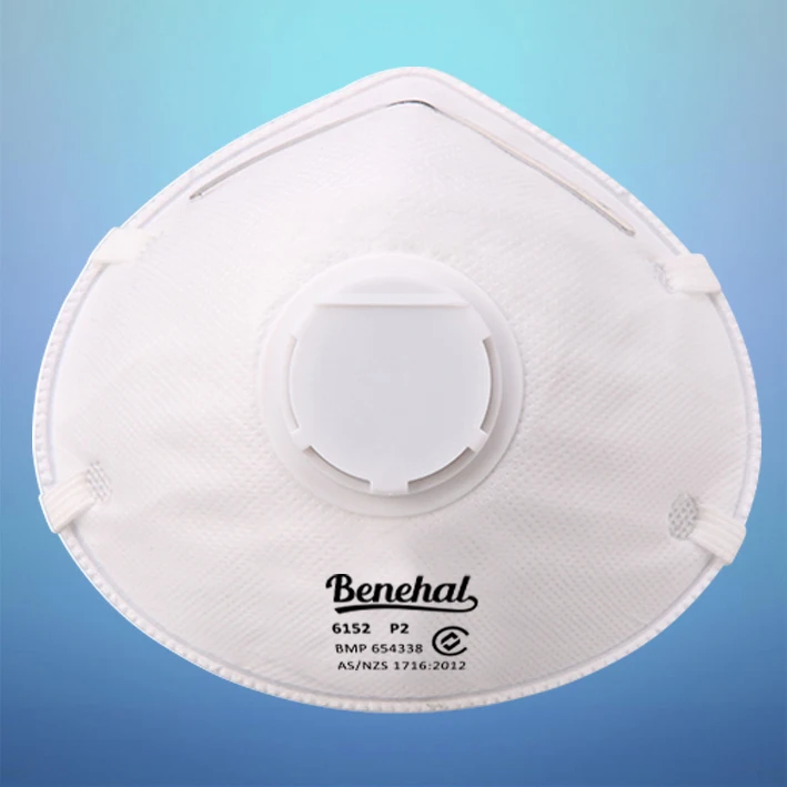 Molded Anti Pollution Exhalation Valve Dust Face Mask P2