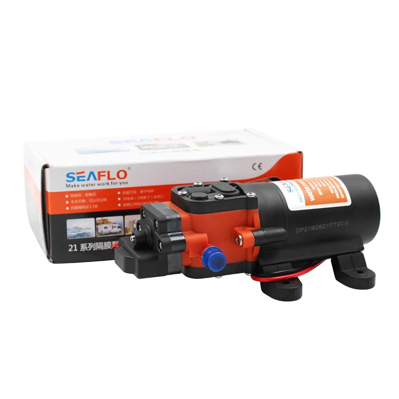 
21 Series DC Diaphragm Pump Marine RV Bathroom 12V/24V 2.0-4.3LPM 17-80PSI 