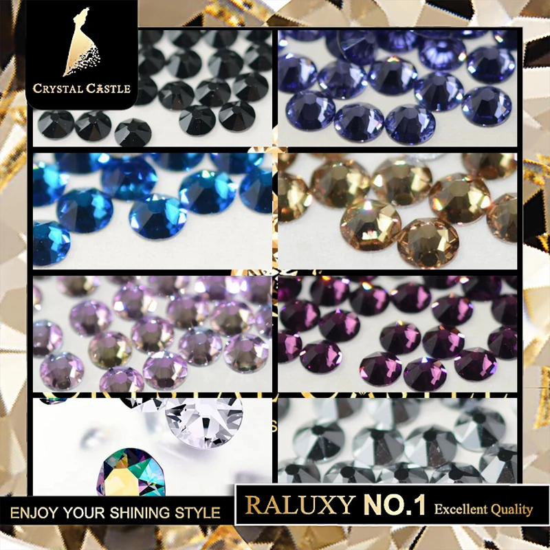 
16 facets strong glue new cuts HF 2078 flatback glass hotfix crystal rhinestones for hotfix motif 