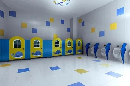 Kindergarten HPL toilet partition Urine partiti, Urine screen