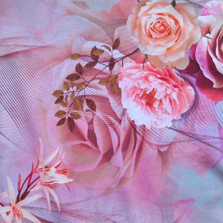 
Factory wholesale floral digital printed strong nylon lycra stretch spandex swimsuit fabric 