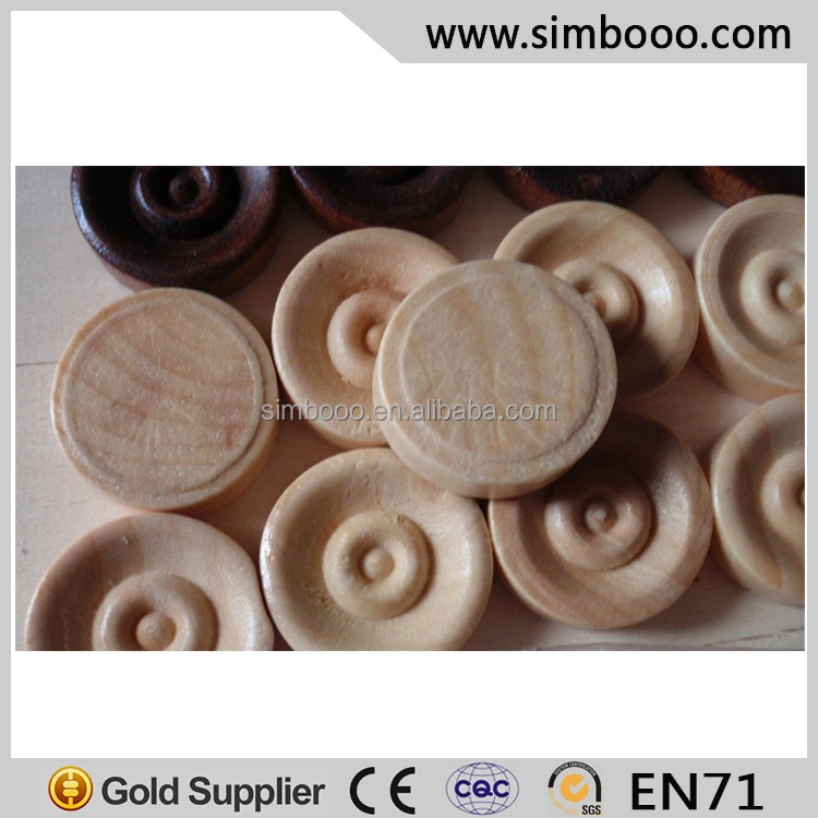 
Two Colors Wooden Chess Pieces Backgammon Chessman Giant Chess Game 