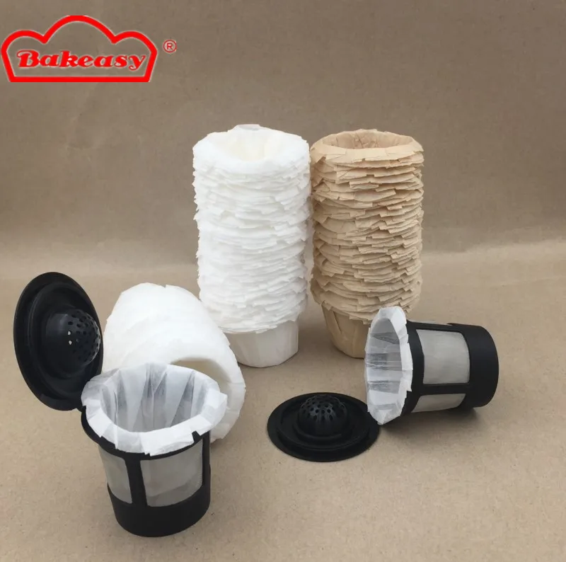 Кофейная капсула чашка k чашка Натуральный Цветной фильтр Одноразовый бумажный фильтр для кофе