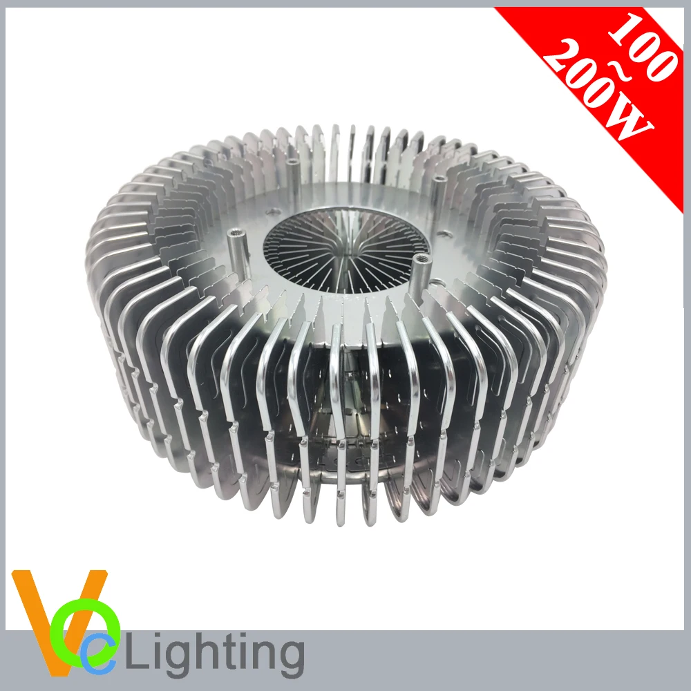 100-200 Вт светодиод высокой мощности pin-Fin Алюминиевый радиатор для залива