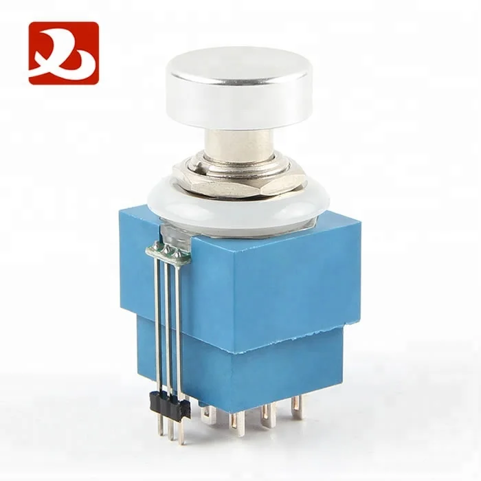 
Stomp Foot Switch Illuminated Bi-Color Led Ture Bypass Guitar Effect Push Button 3PDT On On Foot Pedal 