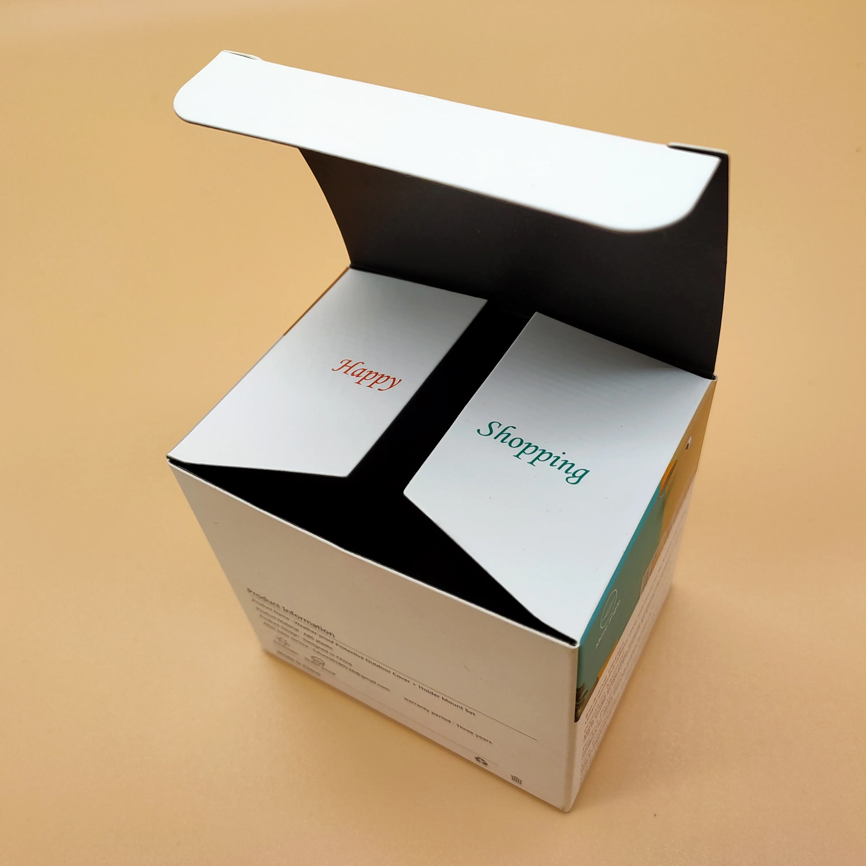 custom rigid sturdy white matte box packaging security camera surveillance camera CCTV  packaging box with logo printed