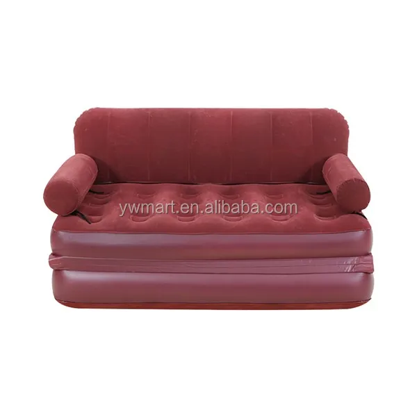 Wholesale PVC inflatable air sofa air mattress bed portable foldable large inflatable sofa bed