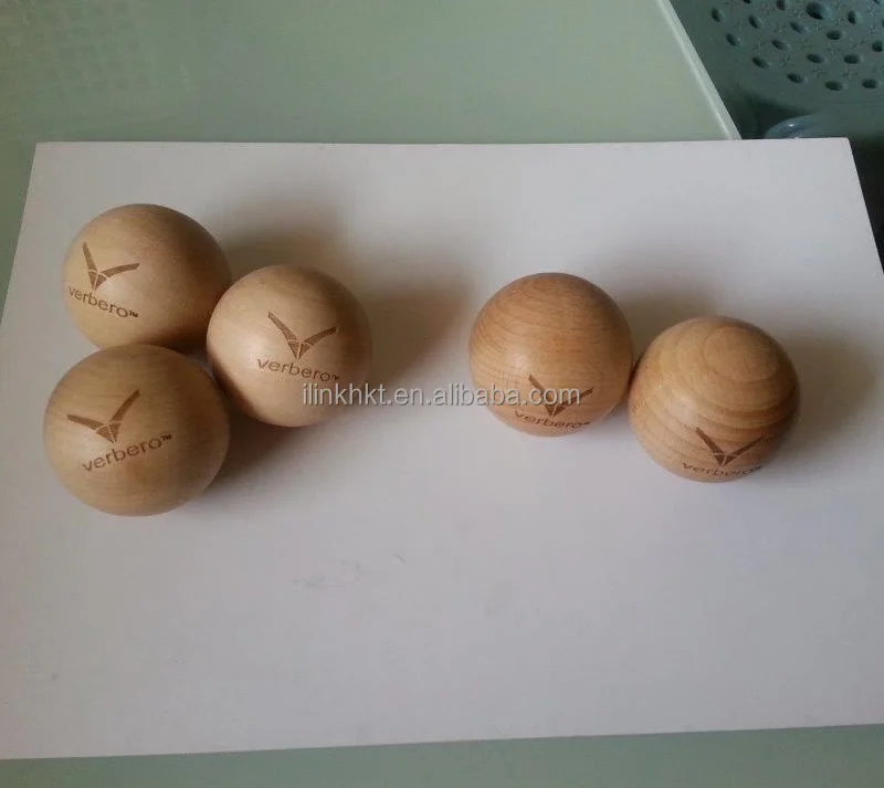 
Wooden Hockey Balls with logo 