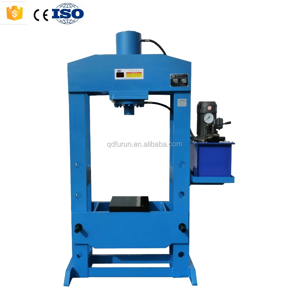 CE Approved 30 Ton Hydraulic Shop Press with Gauge