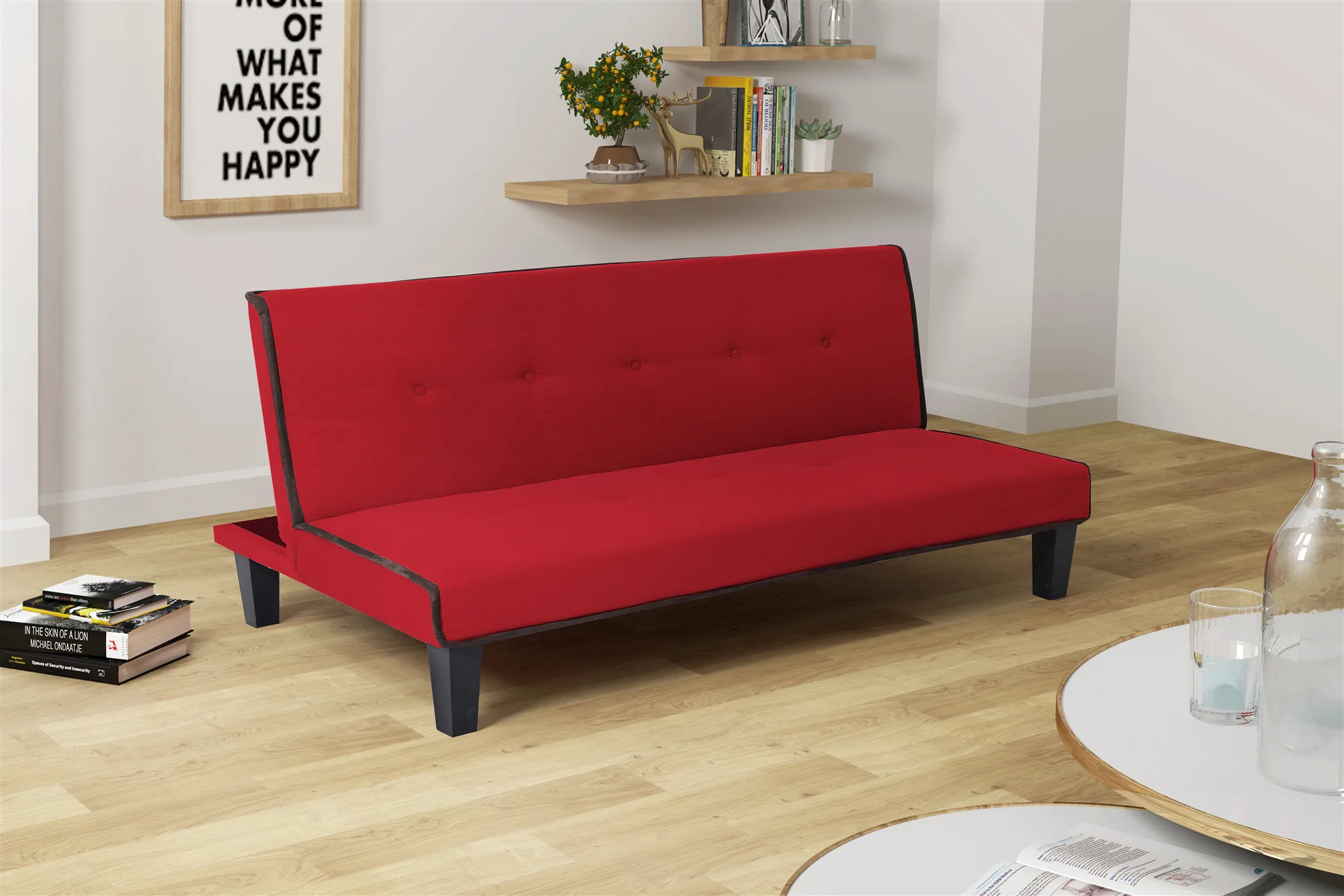 Nisco Office Single Sofa Bed Modern Simplicity Living Room Furniture Fabric Sleeper Sofa Bed