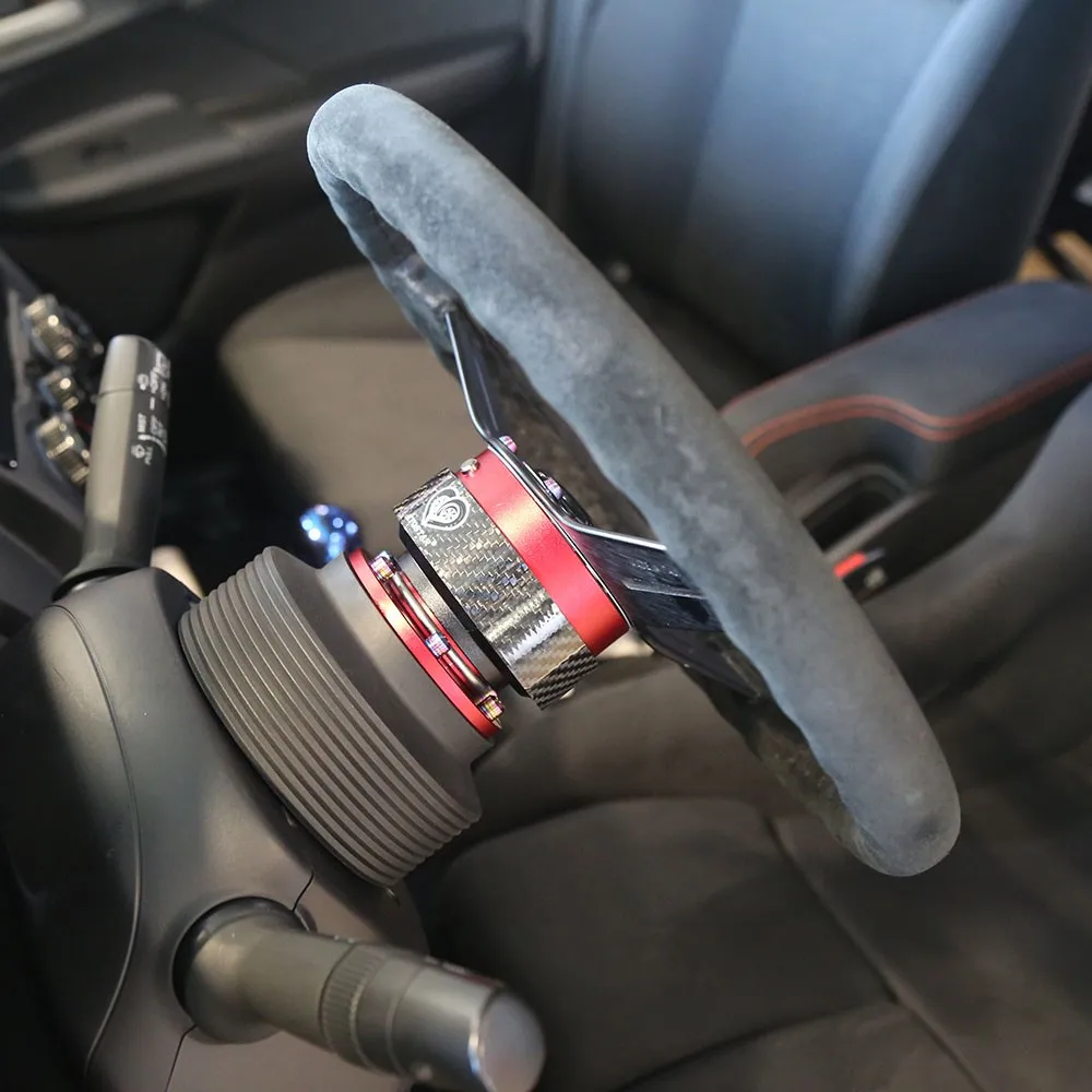 Gen 2.0 Quick Release Hub Steering Wheel Hub   Real Carbon Fiber Quick Release Steering Wheel Hub