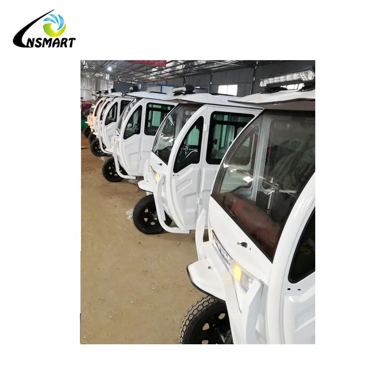
closed cabin electric tricycle cargo express delivery bajbaj tricycle 