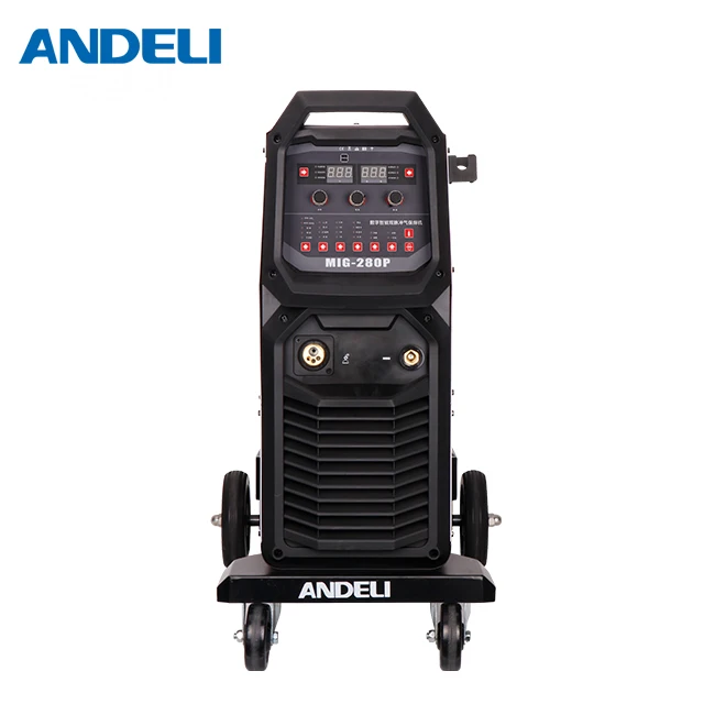 
ANDELI smart aluminium mig welder single phase double system mig welding machine inverter double pulse mig welder with MIG-280P 