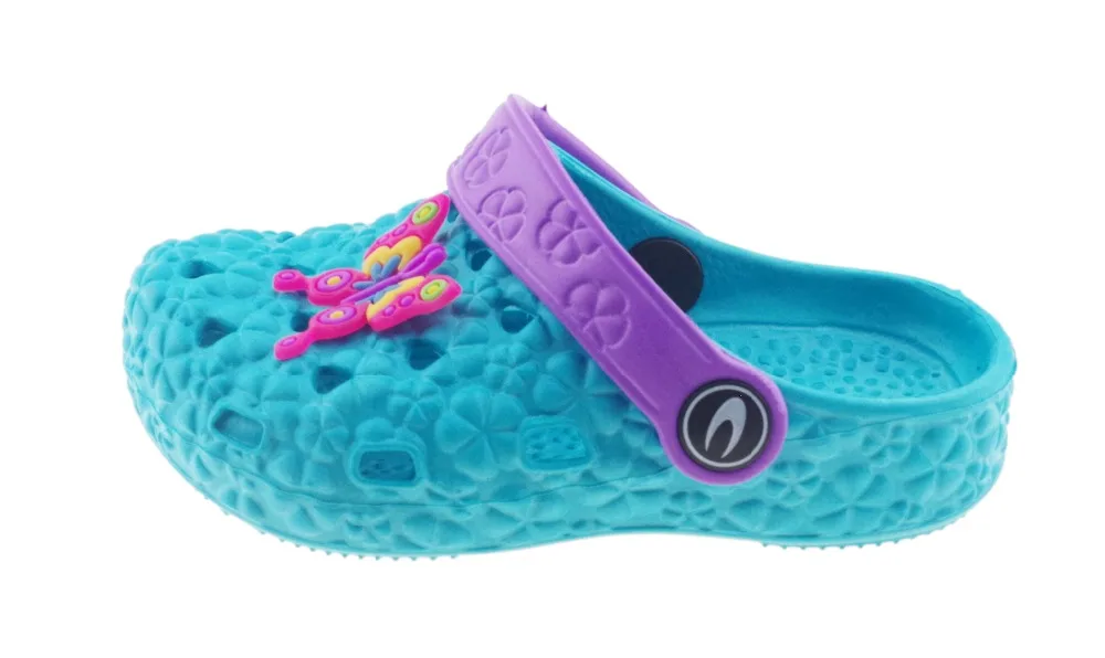 
hot sale new design cute baby girls clog slippers neoprene garden kids eva shoes with factory price 