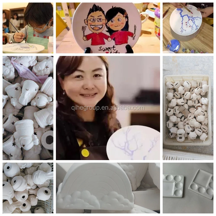 
Christmas gift kids diy ceramic painting toy coloured drawing toys educational painting gypsum toys for kids 