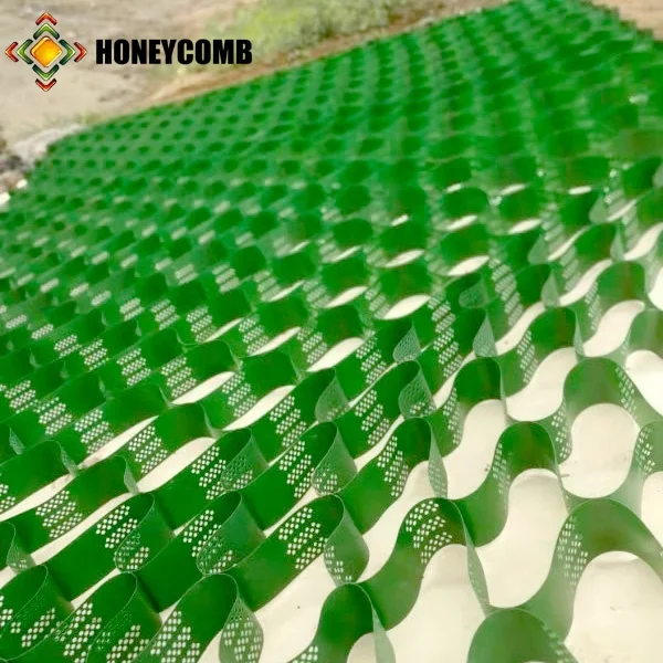 
China polyethylene HDPE plastic geocell honeycomb gravel grid 