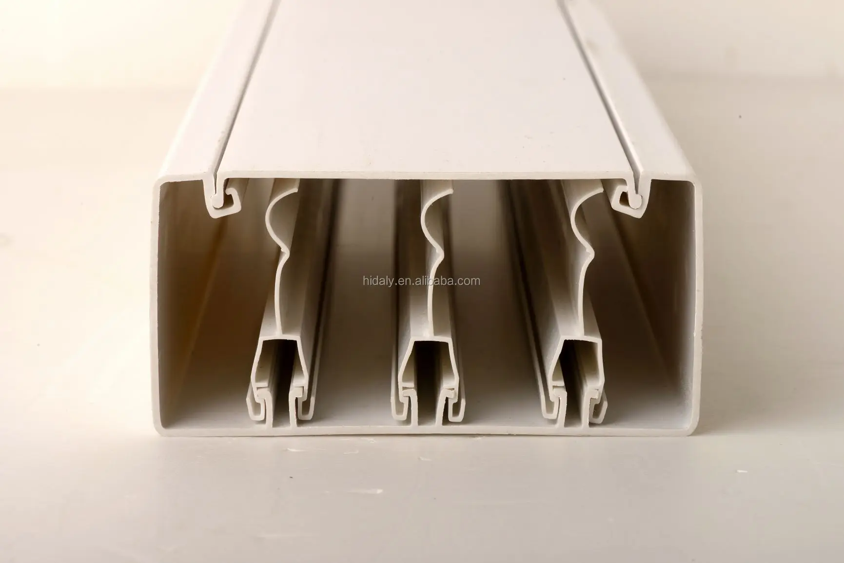PVC Compartment Trunking 100x50 Fireproof 100*50 Plastic Trunking 2 Clipers Compartment canaleta easy mounting CE ROHS