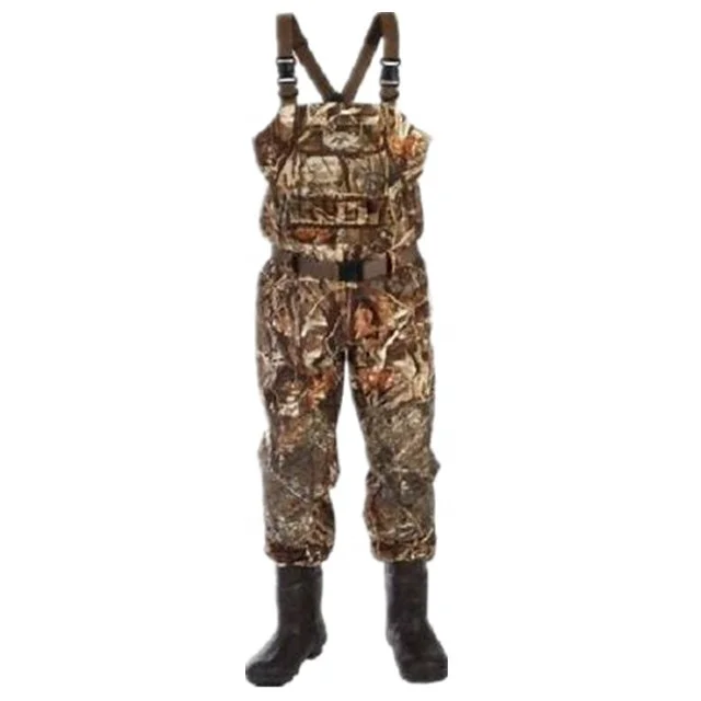 
Waterproof Camo Breathable Chest Wader with Rubber Boots for Hunting 