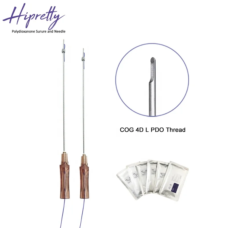 Thread Lift Korea Blunt L Cannula Type 19g / 21g 100mm Lifting Face Pdo Cog 4d