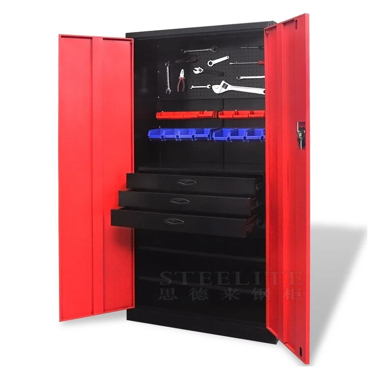 Handyman Heavy Duty Tool Storage Cabinet Steel Toolbox with Chests