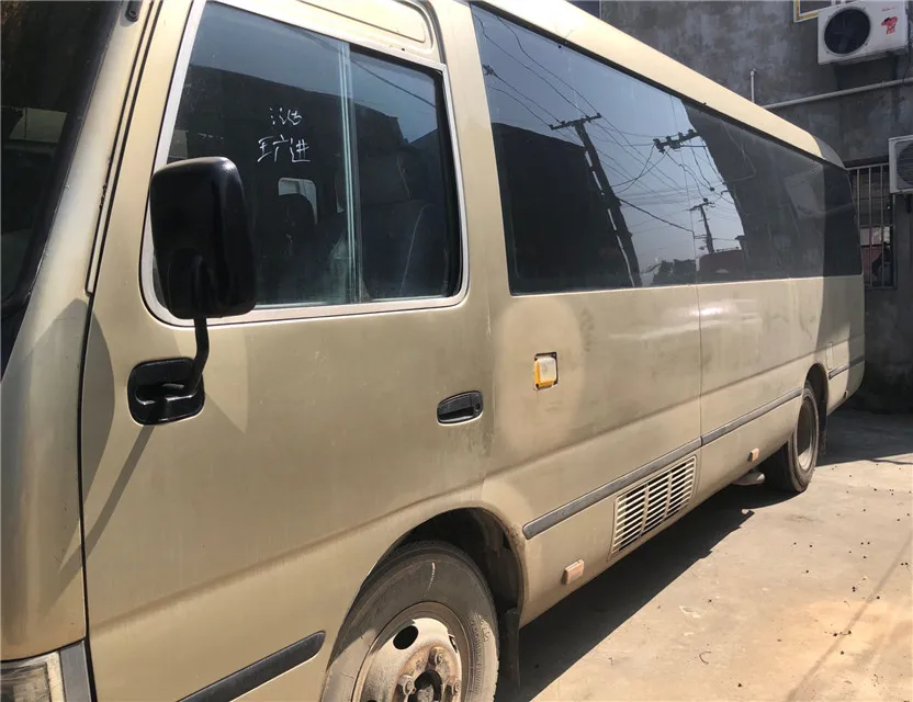 japanese Brand used LHD coaster bus for sale with Diesel Engine 15B engine/1HZ engine for sale