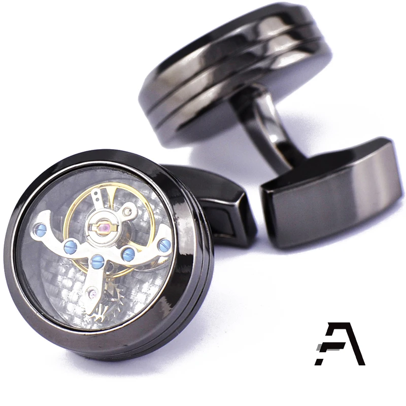 Серебряные запонки для мужских часов с турбийоном, оптовая продажа