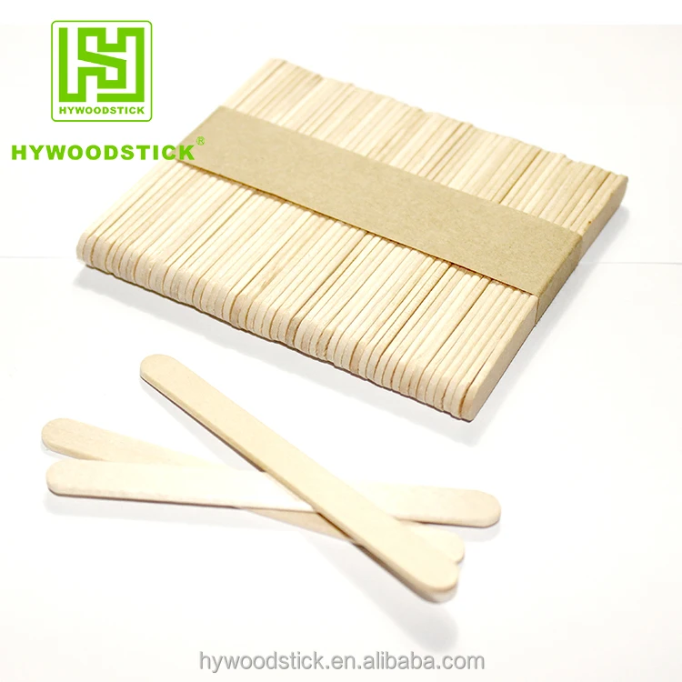 Wholesale Factory Colorful Wooden Ice Cream Stick Custom Popsicle Sticks