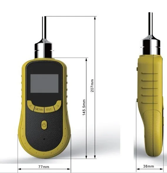 Portable HCN hydrogen cyanide gas detector