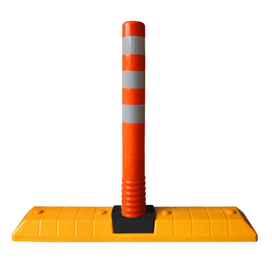 2018 High quality road divider traffic delineator flexible post with base