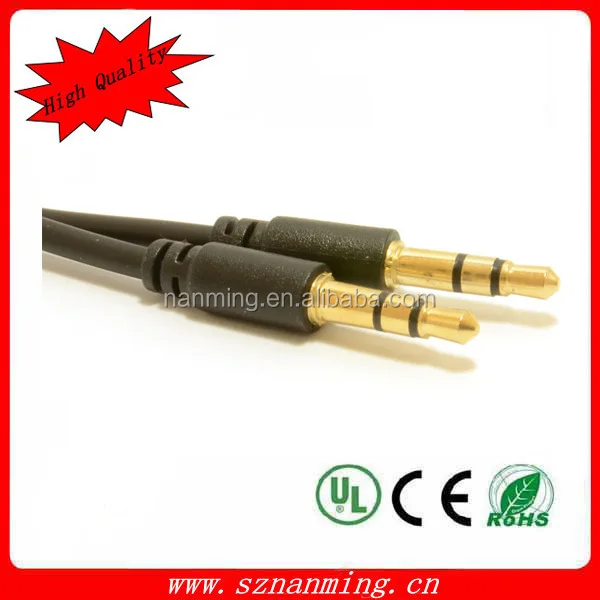 Высокое качество позолоченный 3.5 мм разъем для 3.5 мм штекер аудио кабель