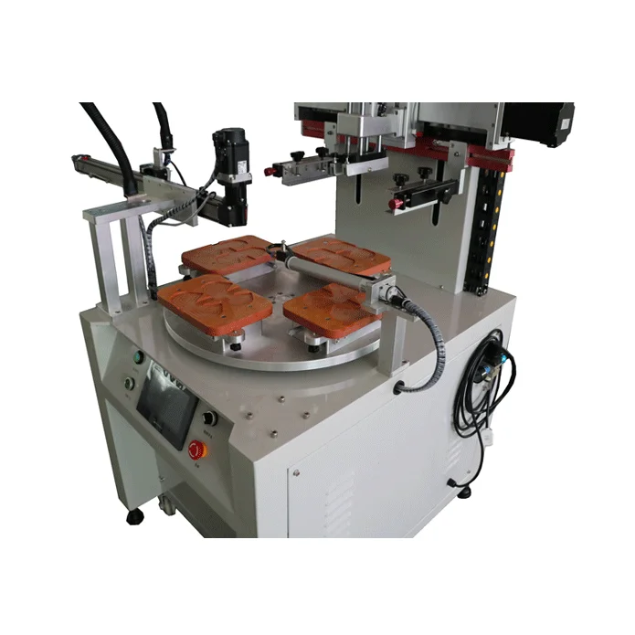 Used Automatic Feeding Screen Printing Machine for Memory Card USB Lighter with Rotary Worktable for Label Printer