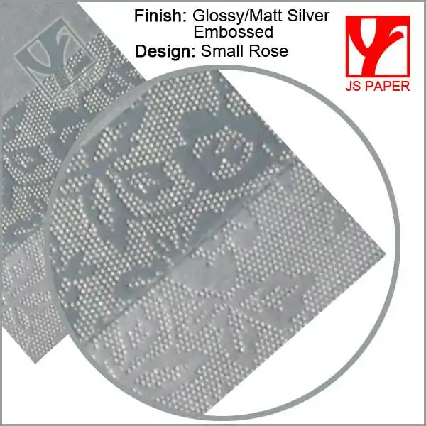 серебристый тисненой бумаги упаковки