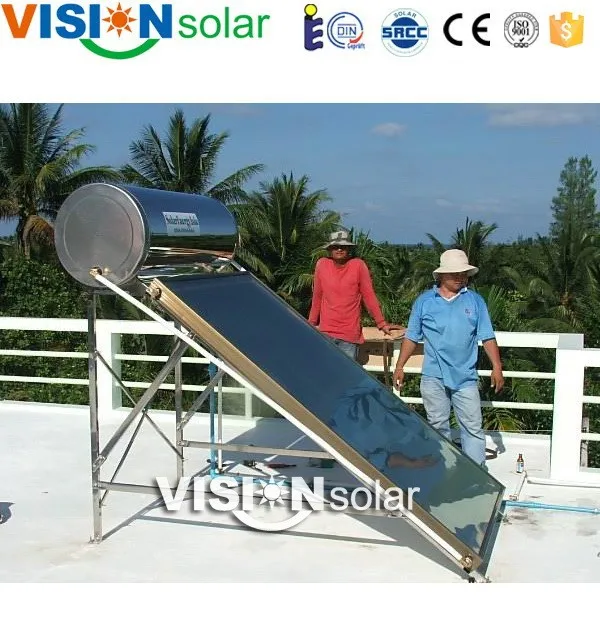  Thermosiphon Компактный солнечный водонагреватель с плоской панелью