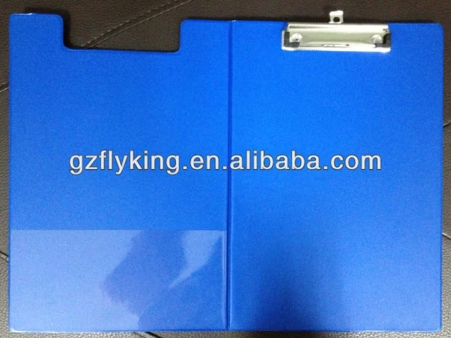 A4 size foldable double pvc clipboard-logo printing available
