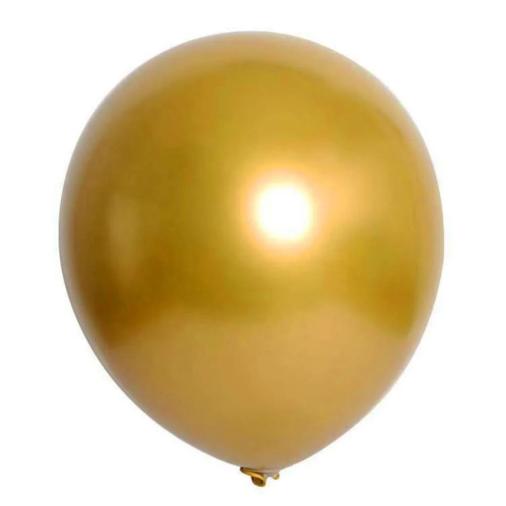 5inch Party Decoration Giant Inflatable Helium Latex Metal color Chrome Balloons Party Balloon Metallic Latex Balloons