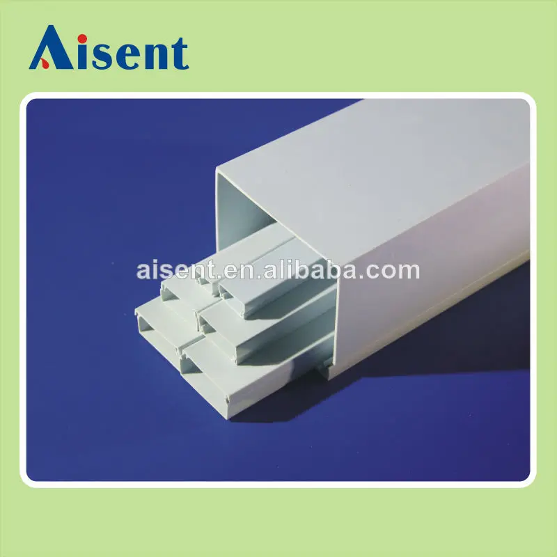 gray color pvc channels for cable trays protection