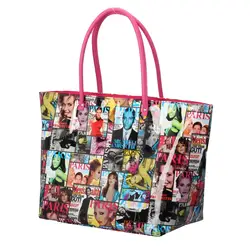 New design fashion modeling luxury tote bag PU lady bag hot selling shopping tote bag