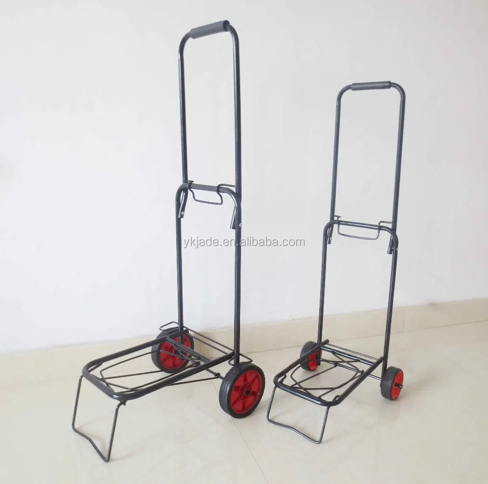 Folding metal hand truck High quality hand trolley foldable luggage cart