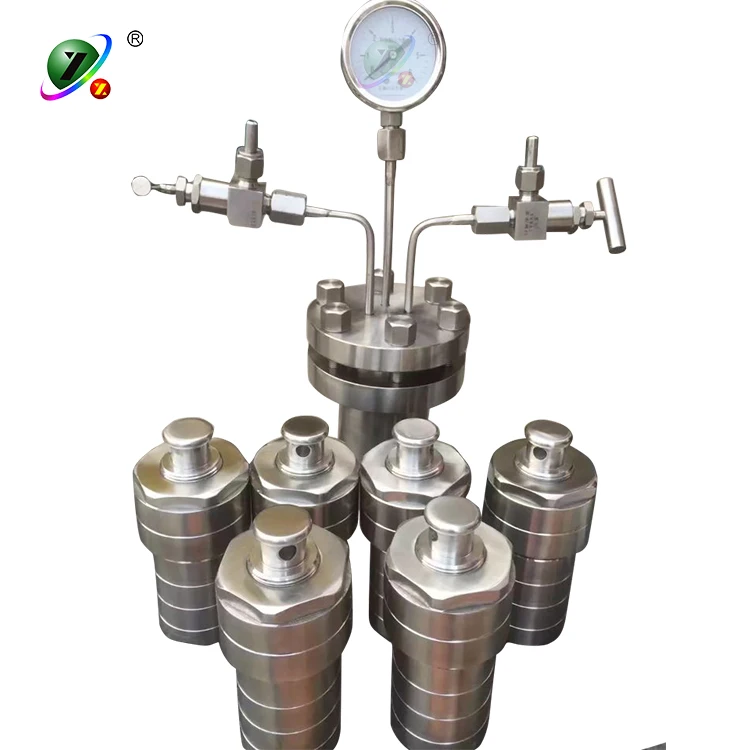 High pressure laboratory hydrothermal synthesis reactor 15-1000ml