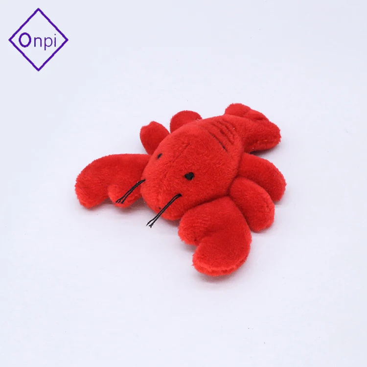 
OEM refrigerator magnetic stickers small size plush sea animals crab fridge magnet toy 