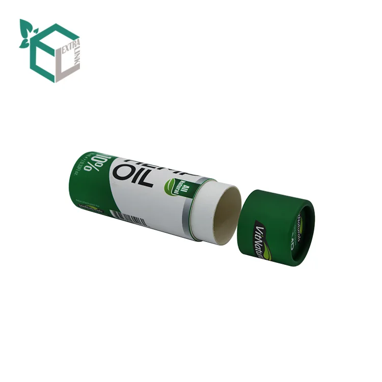 High Quality Food Grade Cylinder Paper Storage Hemp Oil Mini Box