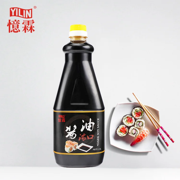1.1L  Japanese sushi dark soy sauce with OEM-Private Label
