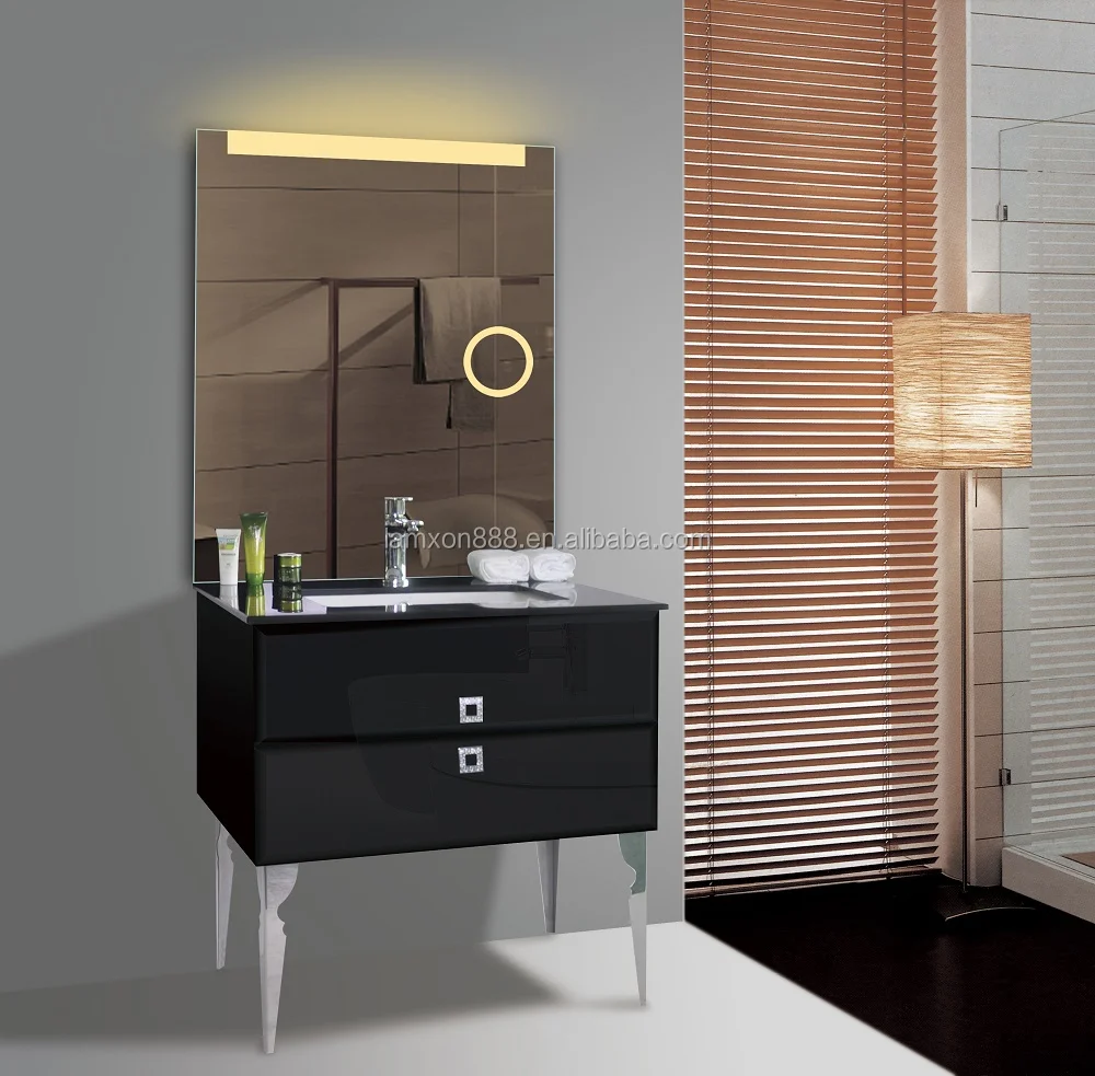 Vertical framless led silver mirror backlit for bathroom with led lights,makeup mirror