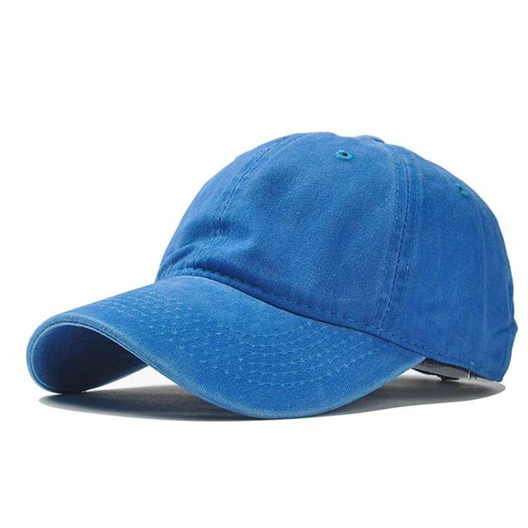 Wholesale Soft Hat With Custom Logo Unisex Vintage Washed Cotton Baseball Cap Fitted sports hat