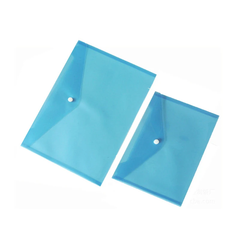 Colorful PP Plastic Stud Document Envelope Wallet Folders File Storage Small Envelope