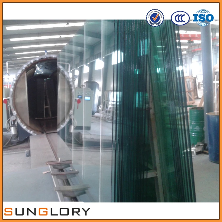 Soundproof Laminating pvb film Building Glass laminated glass noise reduction