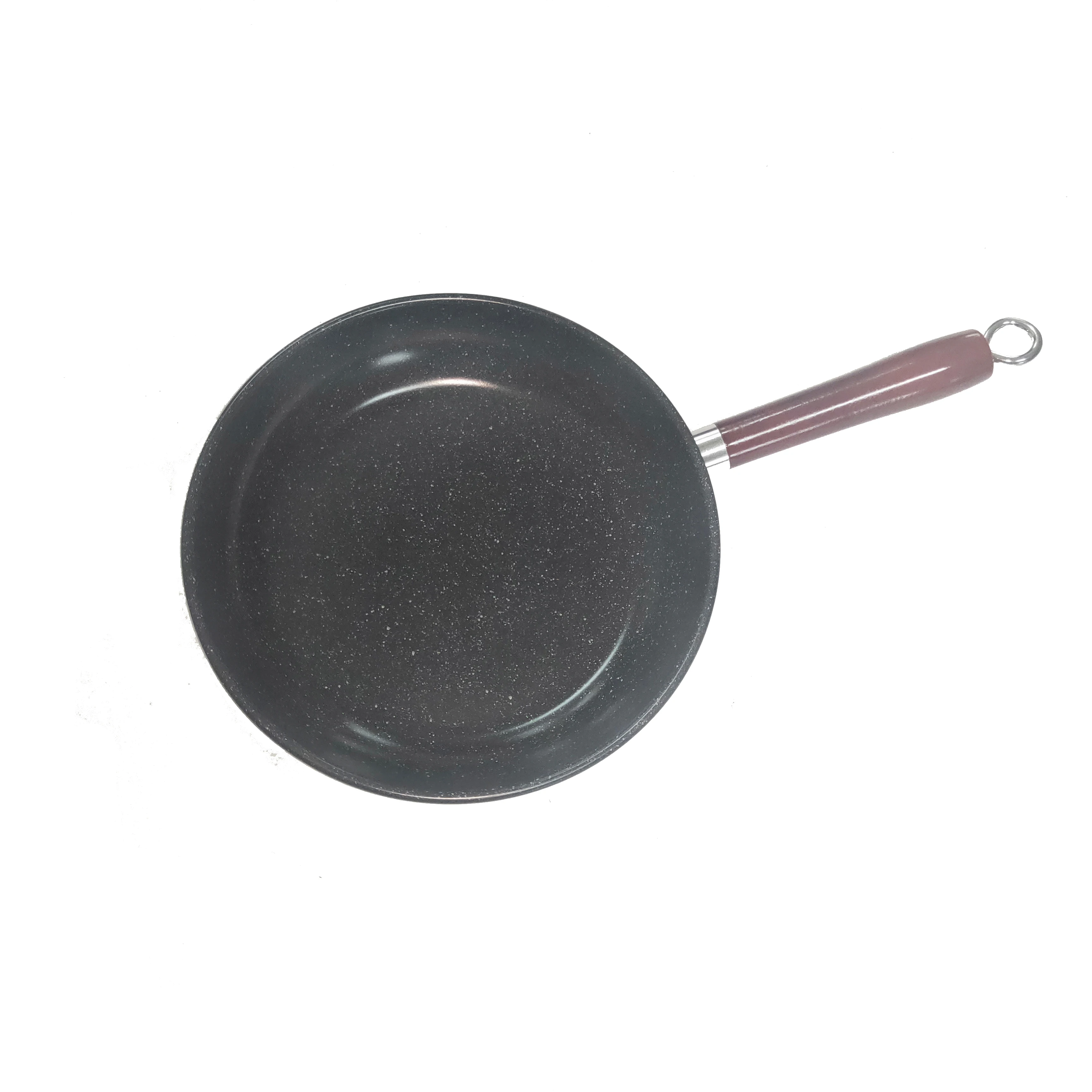 carbon steel fry pan set   marble coating non-stick frying pan