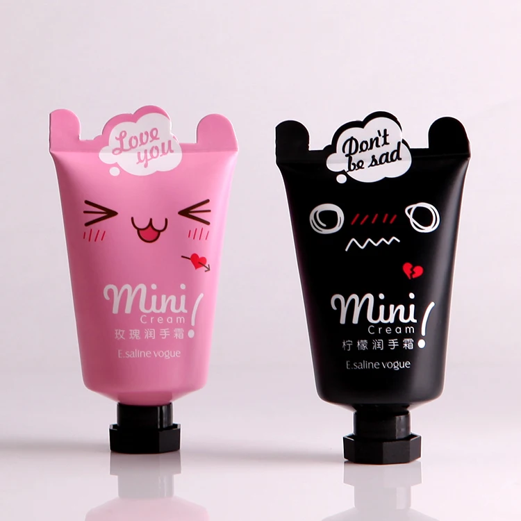 Unique cute hand cream tube special sealed PE tube with cute lid