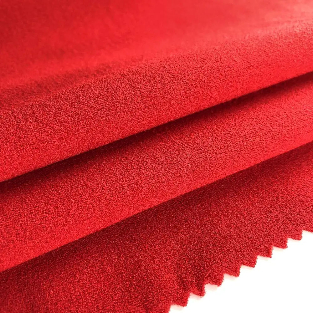 
Best Quality Scuba Sandwich Crepe Fabric Polyester Knit Price Kg Plain Dyed  (62177938225)