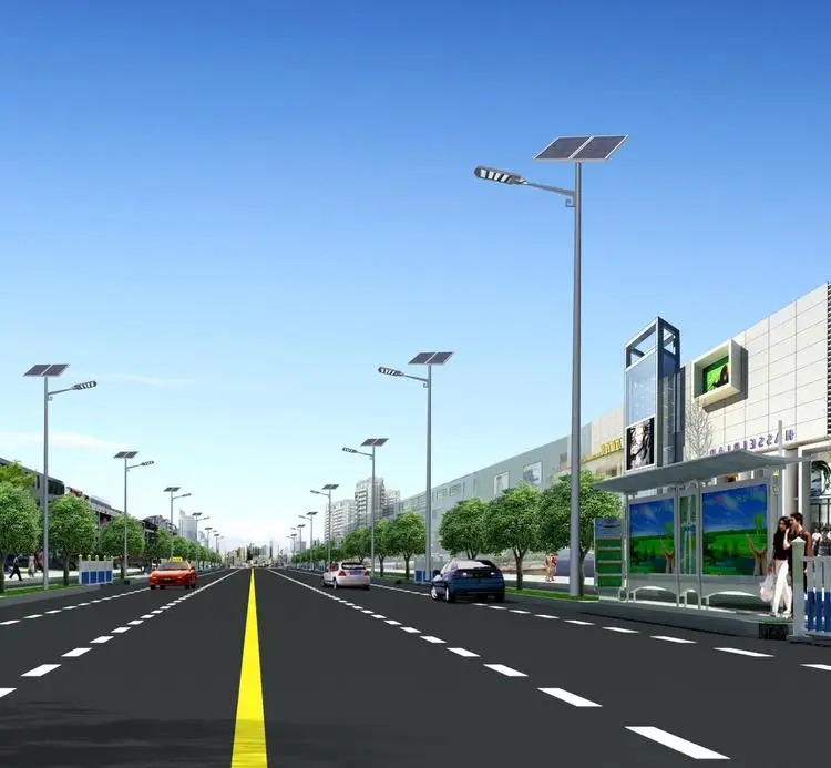 Factory price high intensity hot galvanized 9 meters solar street light pole